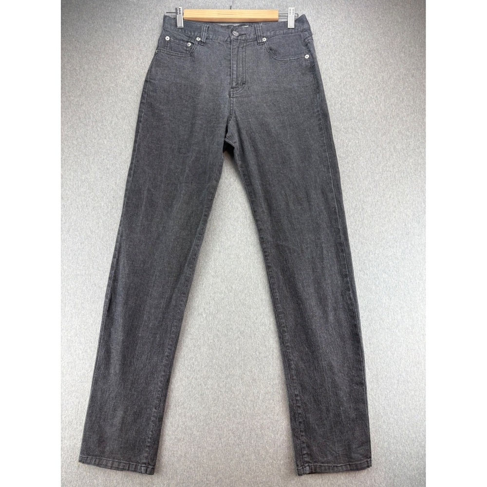 Calvin Klein Jeans Women's Size 7 Dark Gray Wash High Rise‎ Straight Leg Denim - Picture 2 of 10